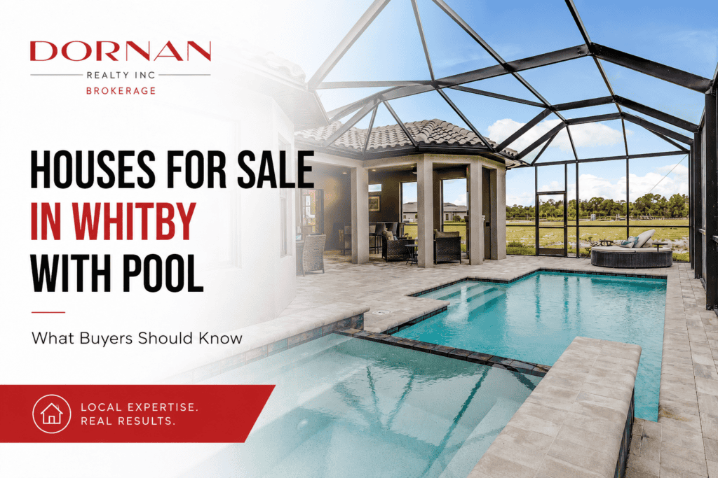 whitby pool homes for sale